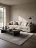 KADIMA DESIGN BORMIDA Hochflorteppich Silber 160x230 Uni Polypropylen Wohnzimmer in Silber
