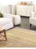 Beliani Geflochtener Teppich TALPUR in Beige/Gelb - (W) 160 x (H) 0.5 x (L) 230 cm