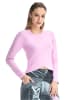 Winshape Functional Light and Soft Cropped Long Sleeve Top AET131LS in lavender rose