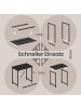 VASAGLE Schreibtisch Barnet in Schwarz - (B)80 x (H)76 x (T)50 cm