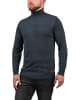 BLEND Rollkragenpullover BHLatif 20707474ME Strickpullover mit Ellbogenpatches in Blau