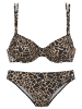 LASCANA Bügel-Bikini in schwarz-gold