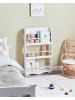 Beliani Bücherregal LILOET in Weiß/Braun - (W) 60 x (H) 100 x (L) 12 cm