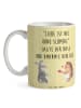 Mr. & Mrs. Panda Teetasse Hase Igel mit Spruch in Gelb Pastell