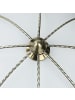 Licht-Erlebnisse Deckenlampe Ø 38 x (H)11 cm in Messing Antik Weiß