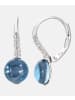 Diamant L'éternel Ohrringe aus 375 Weißgold mit Diamant mit Topas