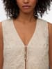 Vero Moda VMMILLIA SL EMBROIDERY WAISTCOAT in Oatmeal/W. Melange