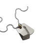 Diesel Kette The Two Tags in silber
