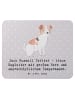 Mr. & Mrs. Panda Mauspad Jack Russell Terrier mit Spruch in Grau Pastell