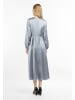 DreiMaster Klassik Damen Midikleid in Graublau