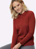 Sieh an! Polopullover in kirsche