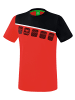 erima 5-C T-Shirt in rot/schwarz/weiss