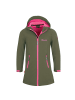 Trollkids Softshell-Mantel "Lillesand" in Dunkle Olive/Hellmagenta