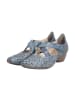 rieker Pumps mit Absatz aus Nepal-Leder Blau