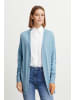 b. young BYMMPIMBAH LONG CARDIGAN - KNIT Loose fit in Blue Bell Melange