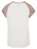 Urban Classics T-Shirt in whitesand/duskrose