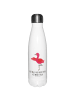 Mr. & Mrs. Panda Thermosflasche Flamingo Yoga mit Spruch in Weiß