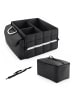 relaxdays Kofferraum Organizer in Schwarz - (B)40 x (H)30 x (T)40 cm