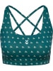 Hummel Sport-BH "Hiit Aop Impact Strap Bra" in Grün