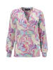 Aniston CASUAL Schlupfbluse in pink-hellpink-rosa-weiß-hellblau-gelb-lila grün
