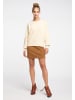 IZIA Damen Legerer Strickpullover in Creme