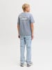 JACK & JONES Junior T-Shirt JORNORREBRO TYPO TEE CREW NECK JNR in tradewinds