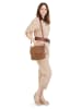 Samantha Look Umhängetasche echt Leder in cognac
