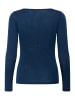 SAINT TROPEZ Langarm-Shirt GarimaSZ Fitted in Pageant Blue Melange