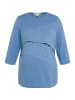 Ulla Popken Shirt in mattes blau