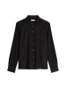 Marc O'Polo Feincord-Langarm-Bluse regular in Schwarz