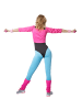 tectake Aerobic-Outfit im Stil der 80er Jahre, bunt