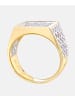 Diamant L'éternel Cluster-Ring aus 375 Gelbgold mit Diamant