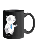 Mr. & Mrs. Panda Tasse Bürgermeister Job mit Spruch in Schwarz