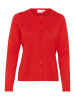 SAINT TROPEZ Strickjacke A8661, Classic fit in Flame Scarlet