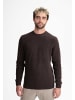MELA Strickpullover Style RAVI in dunkelbraun