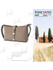 Toscanto Leder Umhängetasche Toscanto Tasche beige ca. 28cm