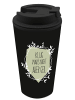 Geda Labels Coffee to go Becher Klug wars nicht 400ml PP  in Schwarz - 400 ml