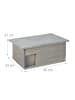 relaxdays Igelhaus in Grau - (B)46 x (H)21 x (T)34 cm