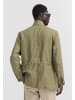 Bugatti Leinen-Jacke in 180-oliv