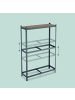 relaxdays Reifenregal in Grau - (B)120 x (H)180 x (T)40 cm
