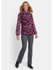 GOLDNER Kurzgröße:  Mesh-Shirt mit Paisley-Druck in pink / schwarz / gemustert