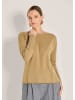 MADELEINE Schlichter Strickpullover mit U-Boot-Ausschnitt in caramel