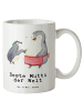 Mr. & Mrs. Panda Große Teetasse Pinguin Beste Mutti der Welt mit... in Weiß