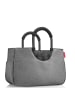 Reisenthel loopshopper M / Shopper 40 cm (summerstripes coffee) in frame twist silver