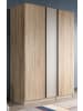 Inn.Furn Kleiderschrank Eiche Sonoma, Kaschmir 3-türig 130 x 183 cm, Drehtürenschrank