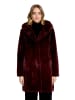 Betty Barclay Plüschjacke mit Kapuze in dunkelrot