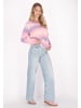 myMo Damen Sweater in Pink Mehrfarbig