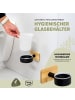 bremermann WC-Garnitur PIAZZA BLACK TAPE BAMBUS ca. 11,5 x 35,5 x 14 cm (B/H/T)