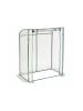 relaxdays Tomatengewächshaus in Transparent/ Grün - (B)130 x (H)170 x (T)75 cm
