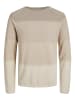 Jack & Jones Rundhals Strickpullover Langarm Sweater aus Baumwolle JJEHILL in Beige